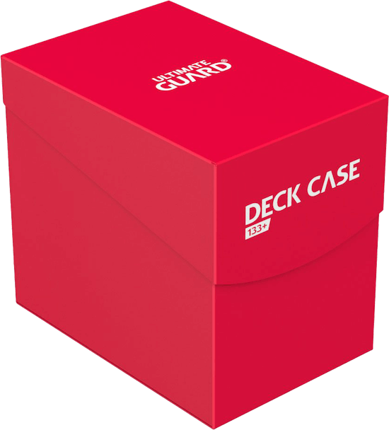Ultimate Guard Card Deck Case 133+ Standardgröße Rot Vorderansicht