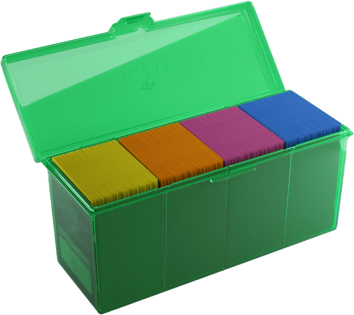 Gamegenic Kartenbox mit Trenner Fourtress 320+ Grün