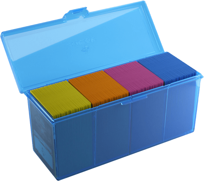 Gamegenic Kartenbox mit Trenner Fourtress 320+ Blau