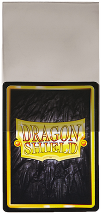 Dragon Shield Perfect Fit Kartenhüllen (100): Toploader Soft Sleeves in Standardgröße Transparent/Grau