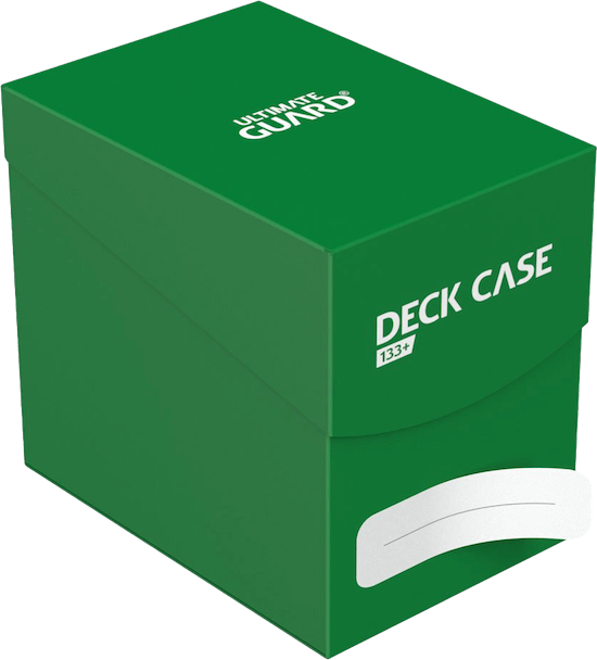 Ultimate Guard Card Deck Case 133+ Standardgröße Grün Vorderansicht Sticker
