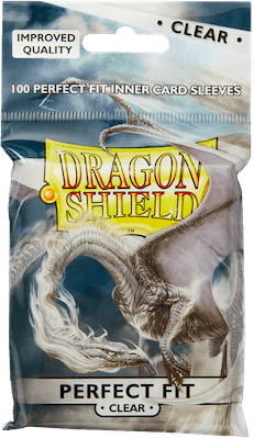 Dragon Shield Perfect Fit Kartenhüllen (100): Toploader Soft Sleeves in Standardgröße Transparent