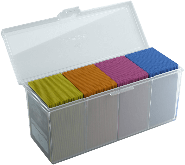 Gamegenic Kartenbox mit Trenner Fourtress 320+ Transparent