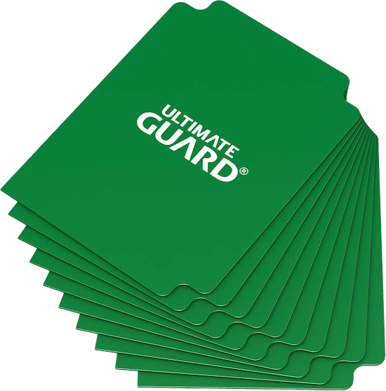 Ultimate Guard Card Dividers Kartentrenner Standardgröße Grün (10 Stück)