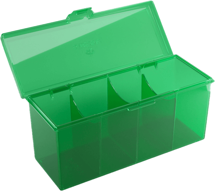 Gamegenic Kartenbox mit Trenner Fourtress 320+ Grün
