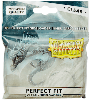 Dragon Shield Perfect Fit Kartenhüllen (100): Sideloader Soft Sleeves in Standardgröße Transparent