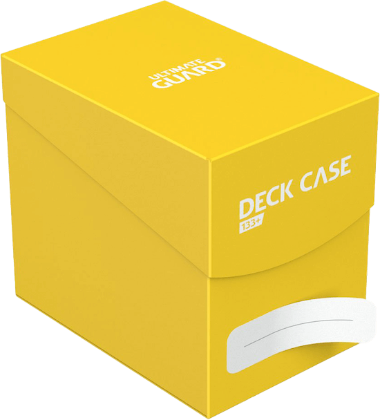 Ultimate Guard Card Deck Case 133+ Standardgröße Gelb Vorderansicht Sticker