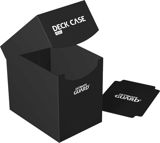 Ultimate Guard Card Deck Case 133+ Standardgröße Schwarz geöffnet
